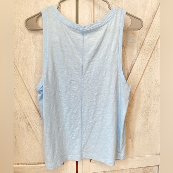 Cotton Light Blue Tank Top - Picture 5 of 7